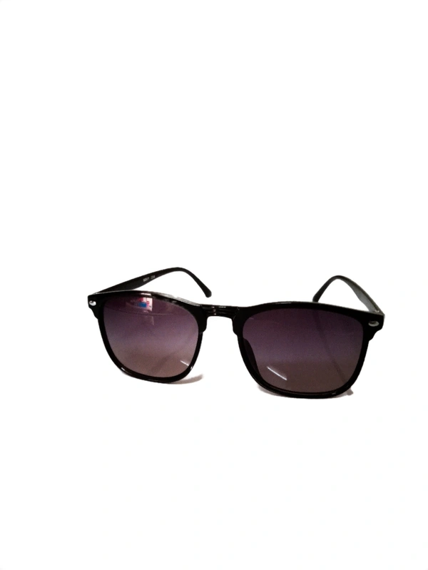 Navy Transparent Sun Glasses - black, free size