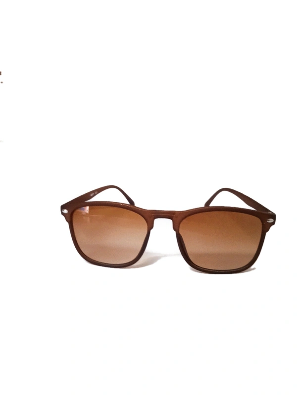 Navy Transparent Sun Glasses - brown, free size