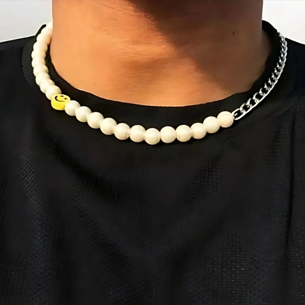 Unisex Pearl Necklace 