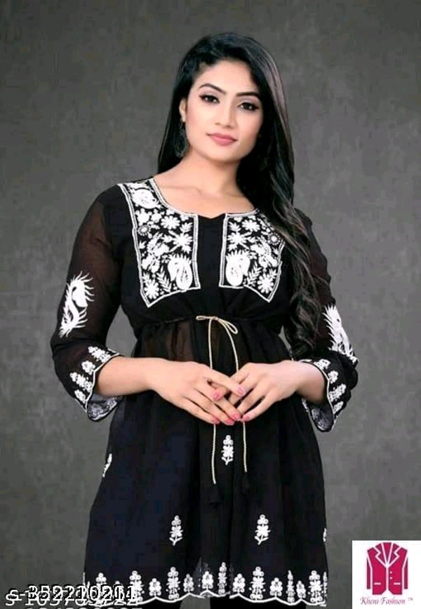 YSS Pretty Designer Women Tops & Tunics - XL, Black