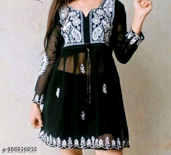 YSS Pretty Designer Women Tops & Tunics - XXL, Black