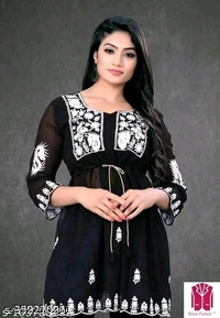 YSS Pretty Designer Women Tops & Tunics - XXL, Black