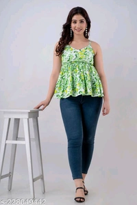 YSS Women Designer TOP - XS, Green