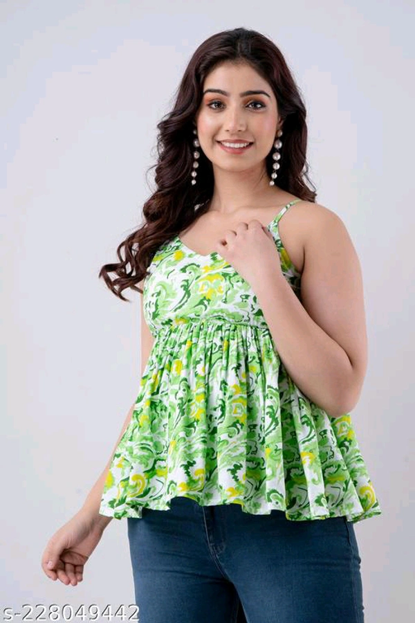 YSS Women Designer TOP - L, Green