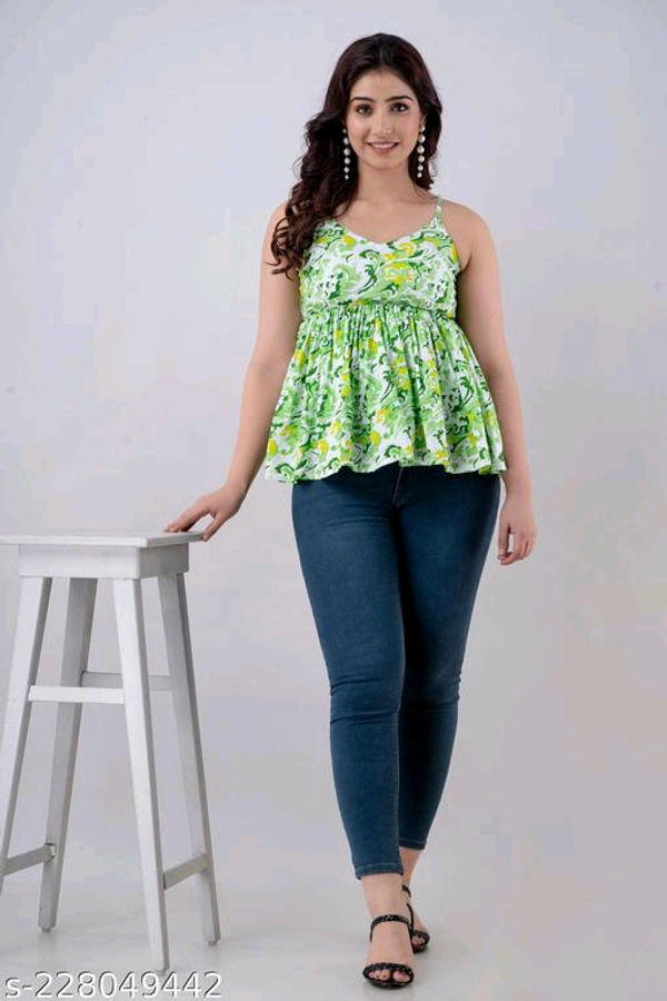 YSS Women Designer TOP - L, Green