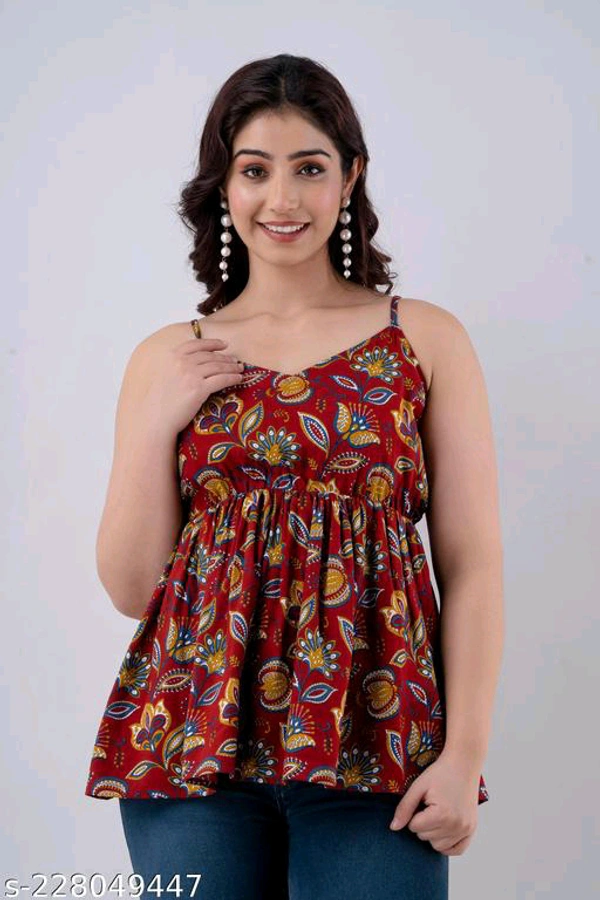 YSS Women Designer TOP - XS, Red