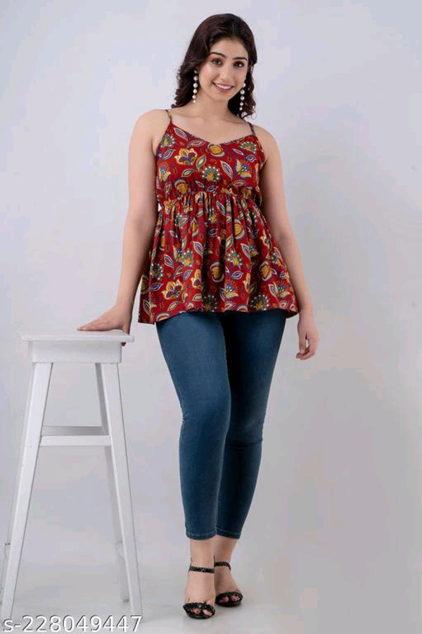 YSS Women Designer TOP - XS, Red