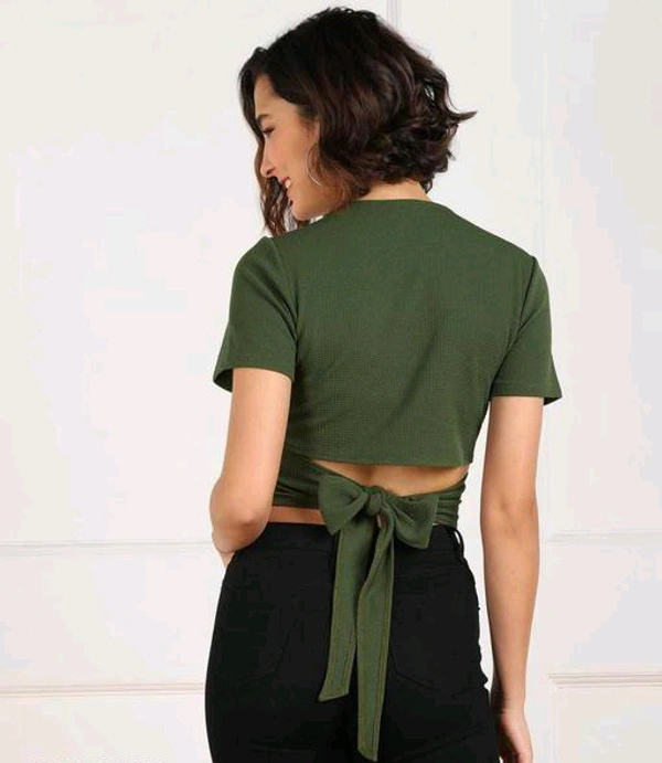 YSS WOMEN FANCY CROP TOP ( Lycra ) - XS