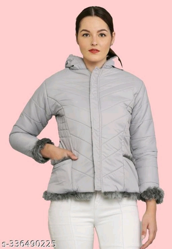 Yss Women Winter Jacket With Hood - Red, M