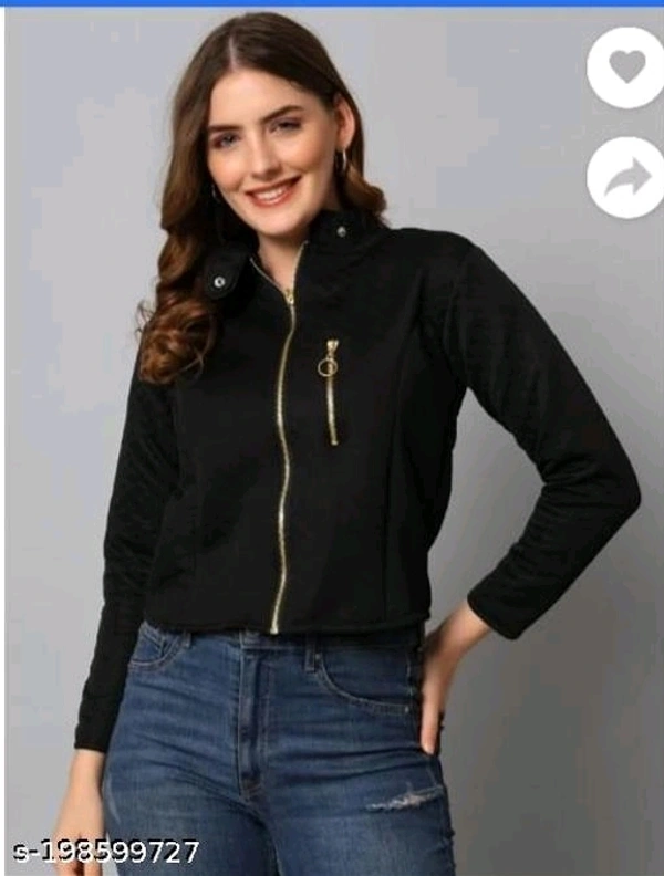 Yss Stylish Women Jacket And Waistcoat - Black, S