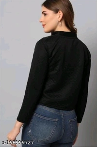 Yss Stylish Women Jacket And Waistcoat - Black, L