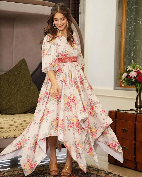 VF 173♥️ PRESENTING NEW DESIGNER PRINTED ANARKALI GOWN ♥️(am)