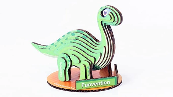 Funvention | Aptosaur 3D Model Puzzle Kit - DIY 3D Puzzle for Kids - Educational Toys - Green, Yes, No, Paper, Cardboard, 26 x 18 x 5.4 cm, Funvention, 200 grams, Shipping Charges will be added during checkout. Order will be shipped within 2-4 working days. Delivery time may vary due to COVID-19 , rainy season and delivery location. TrackingID will be provided to check the real time status of delivery. For any further queries related to order, Kindly send what's app to PieceofPassion Customer Care at +91