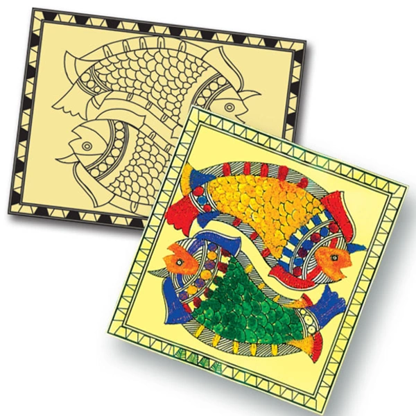 Toykraft | Simple and symbolic Madhubani | Sand art kit to make 4 traditional art pictures using coloured sand for 5+ years to adult. - Multi, Yes, No, Sand, Art Template, Toykraft, 400 grams, Shipping Charges will be added during checkout. Order will be shipped within 2-4 working days. Delivery time may vary due to COVID-19 , rainy season and delivery location. TrackingID will be provided to check the real time status of delivery. For any further queries related to order, Kindly send what's app to Piece
