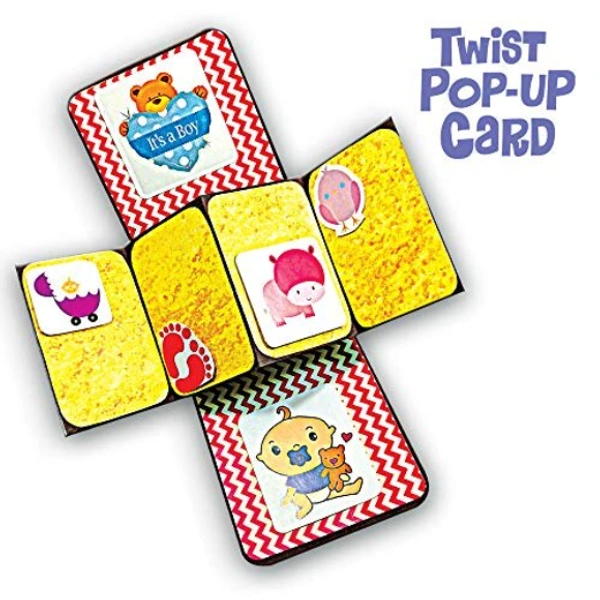 Toykraft | Eye-Popping Pop-Up Cards - Art & Craft Activity for 7 Years Old To Adult - Multi, Yes, No, Cards, Toykraft, 350 grams, Shipping Charges will be added during checkout. Order will be shipped within 2-4 working days. Delivery time may vary due to COVID-19 , rainy season and delivery location. TrackingID will be provided to check the real time status of delivery. For any further queries related to order, Kindly send what's app to PieceofPassion Customer Care at +918883355326 , Refund accepted ONLY