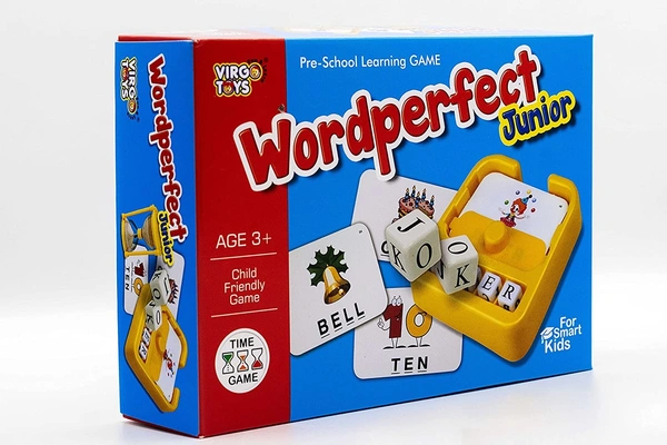 Virgo Toys | Wordperfect Junior: Will Improving His/Her Vocabulary, Grammar, Helps in Developing Problem Solving Ability - No, No, 22.3 x 16 x 6.5 Centimeters, Virgo , 400 grams, Boys and Girls , 3+ Years