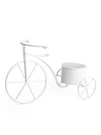 Small Cycle Planter White