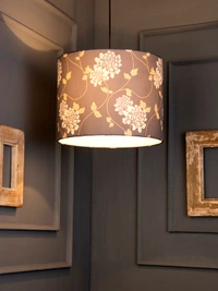 Golden Leaves Round Hanging Shade