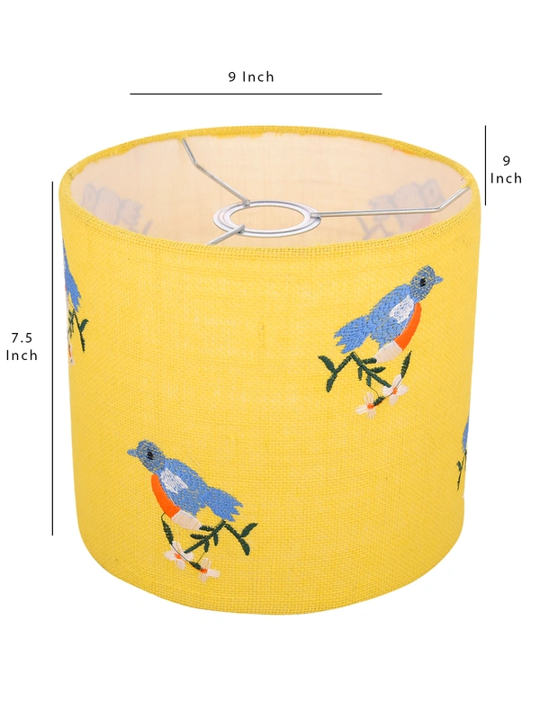 Embroided Birds Hanging Shade