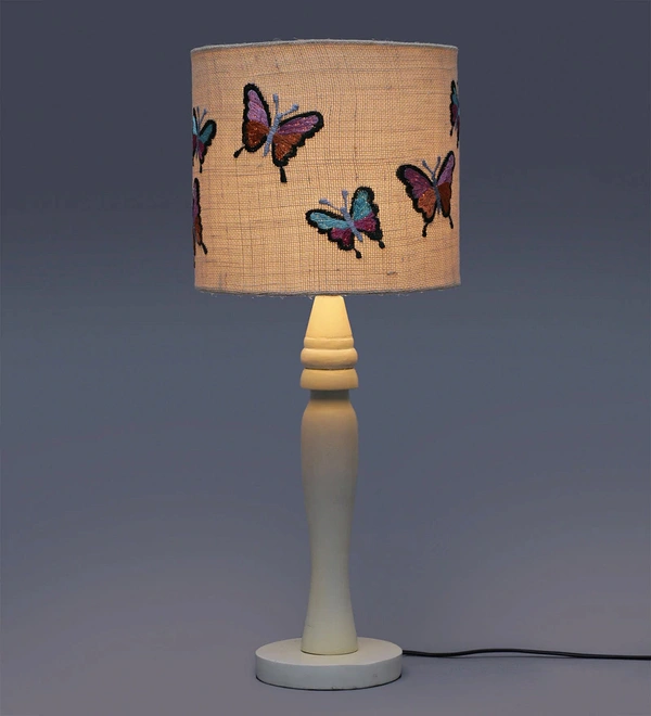 Butterfly on Jute Lamp