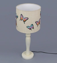 Butterfly on Jute Lamp