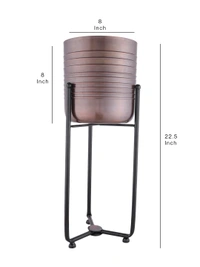 Planter Stand with Copper Line Pot