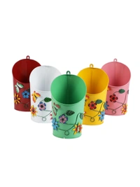 Set of Five Half Moon Pots