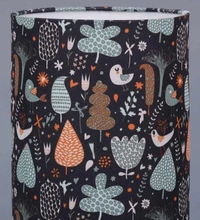 Shy Birds Round Lamp